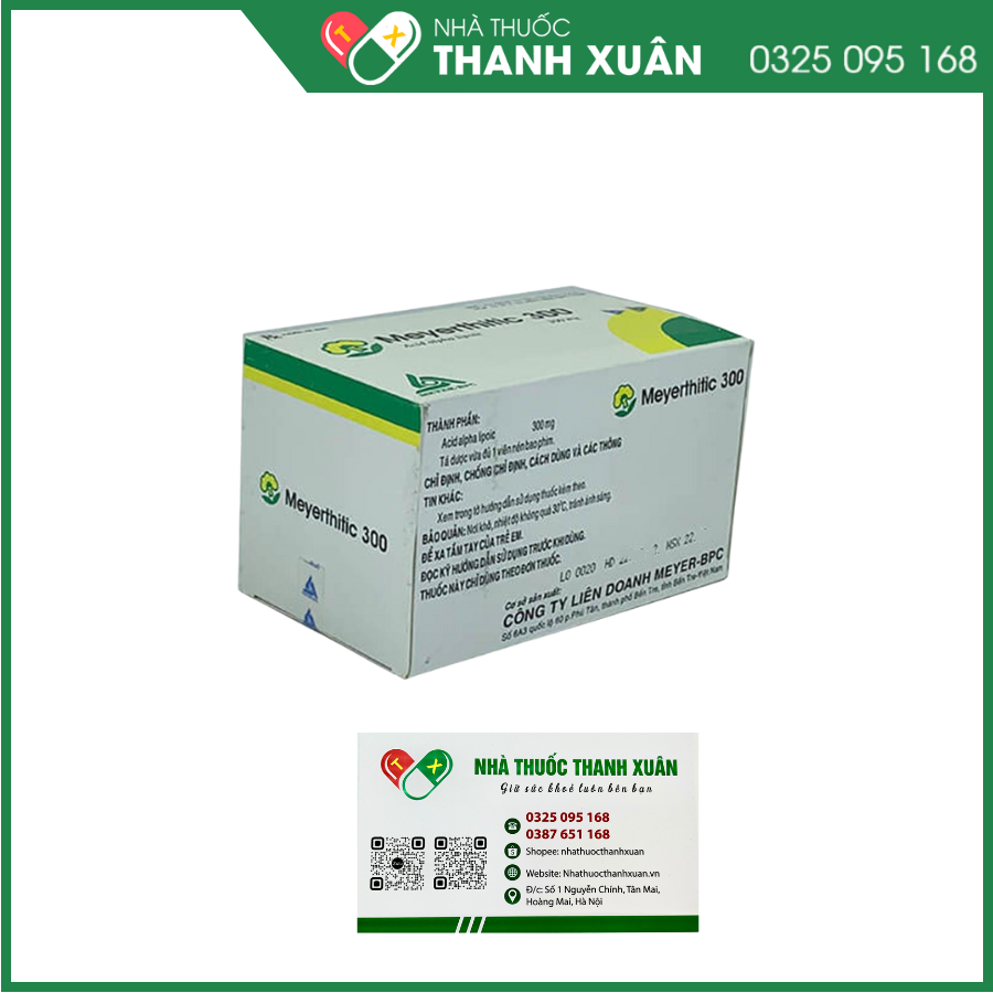 Meyerthitic 300 điều trị duy trì các rối loạn cảm giác do bệnh viêm đa dây thần kinh đái tháo đường